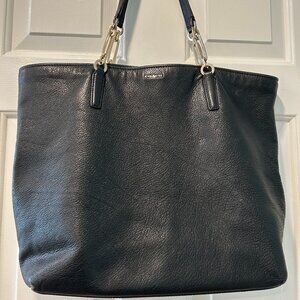 Coach Madison Leather Tote - Black Leather with gold hardware; Style#26225